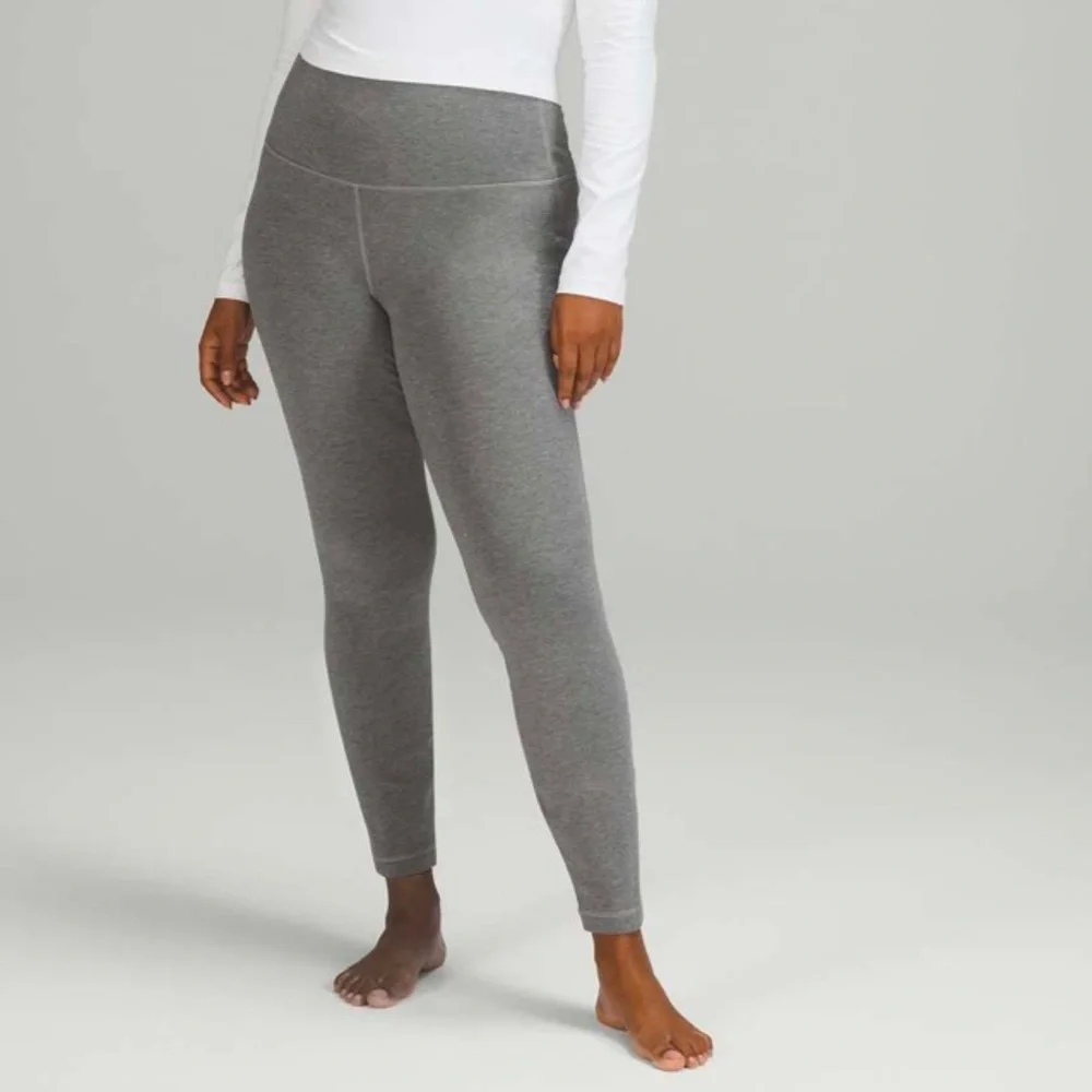 NWT Lululemon Wunder Lounge Super-High-Rise Tight 28" Heathered Core Med… - Picture 1 of 10